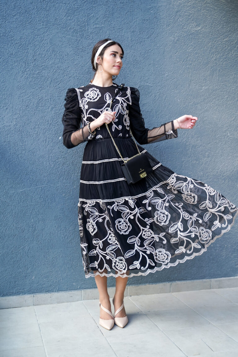 שמלת אירועים רקום