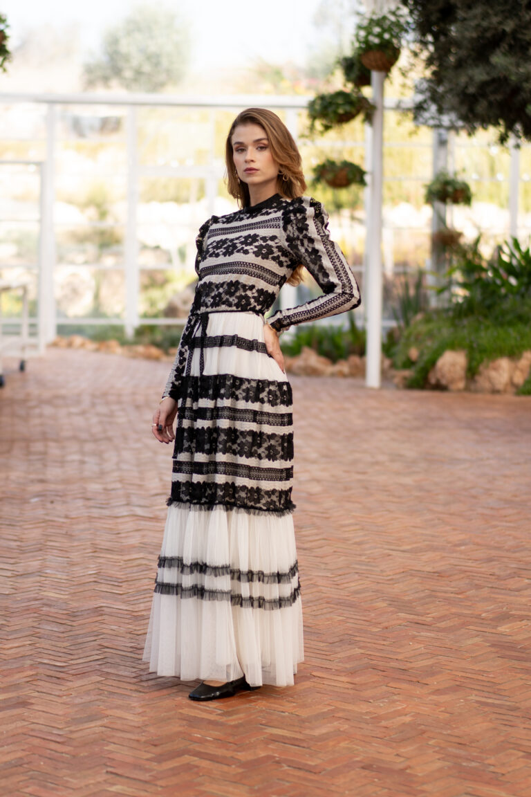 שמלת דנטל קומות מקסי